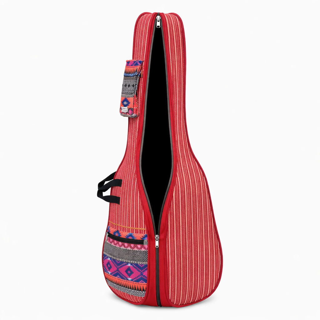 Red Unisex Padded Guitar Bag for Musicians 083
